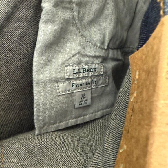 NWT LL Bean True Shape Favorite Fit Bootcut Jeans Dark Rinse Plus Size 16 NEW - Picture 12 of 12